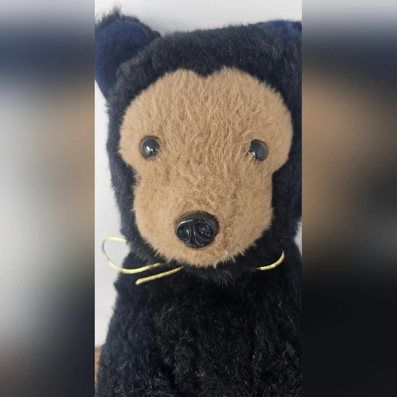 Dakin Vintage Bearfoot 16” Tall 1976 Big Blackfoot Bear Pillow Pets - Picture 2 of 13
